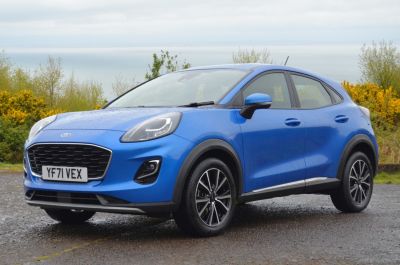 Ford Puma 1.0 EcoBoost Hybrid mHEV Titanium 5dr HATCHBACK Petrol Blue at Derek Merson Minehead